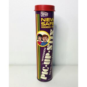 Steven 1973 Wooden Pick Up Stix King Size 24 Rounded Tips Vintage Game